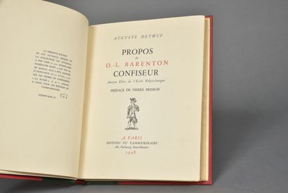 DETOEUF August, Propos de O.L. Barenton confiseur,...