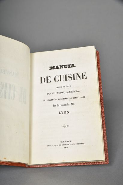 HUSSON, Manuel de Cuisine. Bourgoin, Simonnet,...