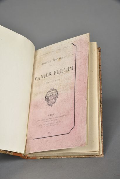 MONCELET Charles, Panier fleuri, Paris, Bachelin-Deflorenne,...