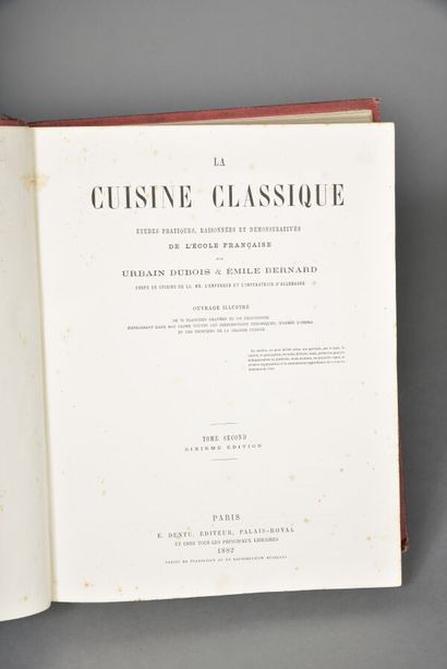 BERNARD & DUBOIS, La cuisine classique :...