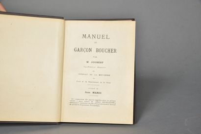 JOUBERT, Manuel du garçon boucher, un volume...