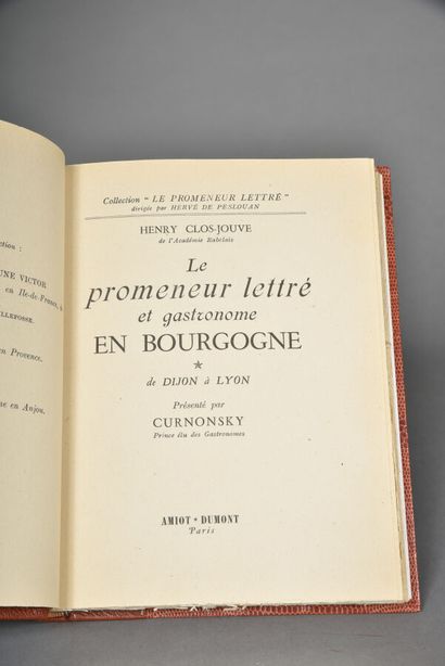 CLOS-JOUVE Henri, Le promeneur lettré et...