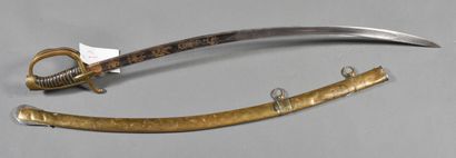 Light Cavalry officer's saber, 3-pronged...