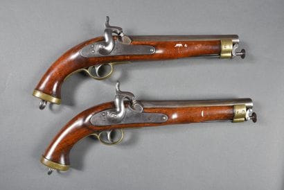 Paire de pistolets anglais de la Compagnie...