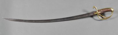 Light Cavalry Officer's saber, 3-pronged...