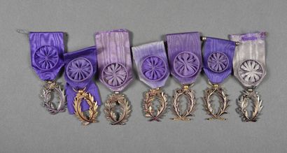ORDRE DES PALMES ACADEMIQUES, officiers,...