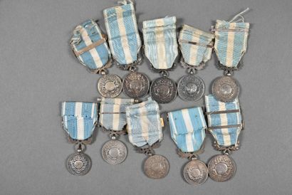 France. Médailles Coloniales, lot de 10.