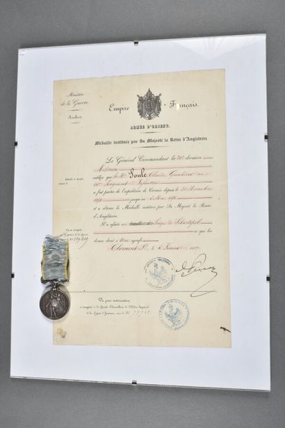 FRANCE. ANGLETERRE, médaille de CRIMEE 1854/1855,...