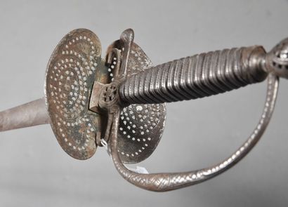 Court sword with openwork keyboard decorated...