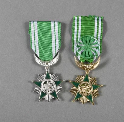 COMORES. ORDRE de l'ETOILE, officier et chevalier,...