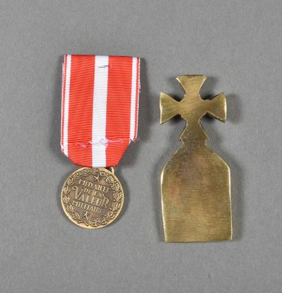 France. Médaille de la VALEUR MILITAIRE,...