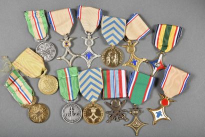 France. Médailles de la RECONNAISSANCE FRANCAISE...