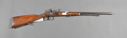 Musket or rifle, with flint, lock signed...
