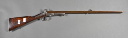 2-shot hunting rifle, with pins, locks engraved...
