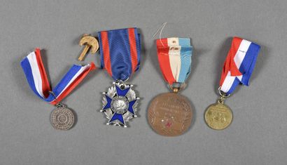 France. ORDRE DU MERITE DE FRANCISQUE, médailles...