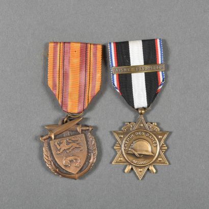 France. Médaille de DUNKERQUE et du CHEMIN...
