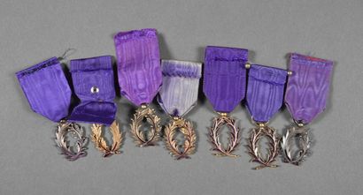 ORDRE DES PALMES ACADEMIQUES, officiers,...