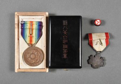 JAPON. Médaille de la VICTOIRE ou Interalliée,...
