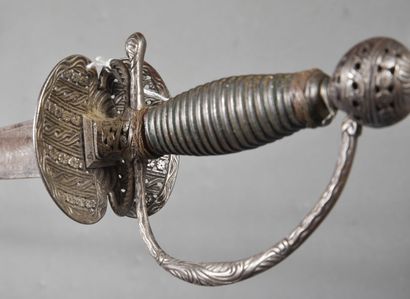 Court sword with openwork keyboard decorated...