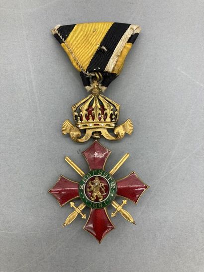 BULGARIE, ORDRE du MERITE MILITAIRE.1891,...