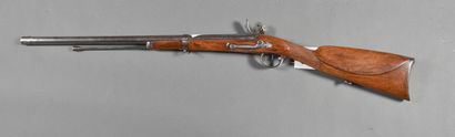 Musket or rifle, with flint, lock signed...