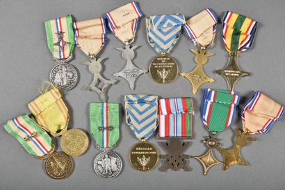 France. Médailles de la RECONNAISSANCE FRANCAISE...