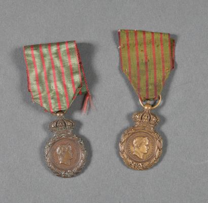 France. Médaille de SAINTE HELENE, lot de...