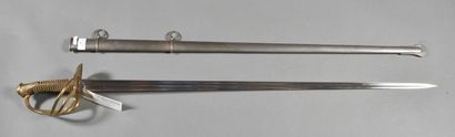 Sabre Officier Carabinier, modèle 1854, garde...