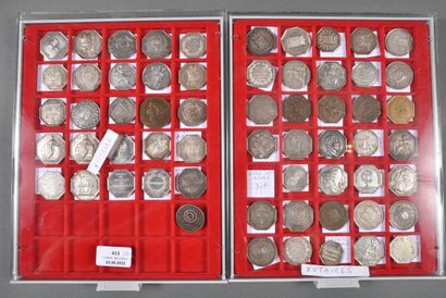 France. Jetons de Notaires, lot de 60.