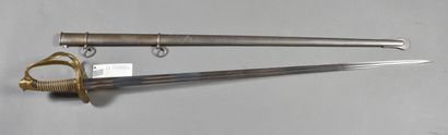 Sabre Officier Carabinier, modèle 1854, garde...