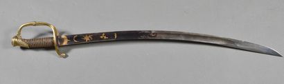 Officer's sword mod.1821, blue and gold blade...