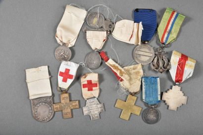 CROIX ROUGE .ADF.UFF. SECOURS. BLESSES, lot...