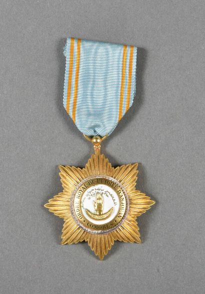 COMORES. ORDRE ROYAL ETOILE d'ANJOUAN, chevalier,...