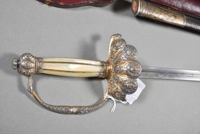 Luxury sword in vermeil with hallmark with...