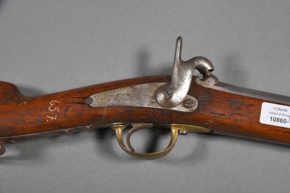 Gendarmerie musket with rear lock, breechblock...