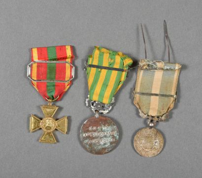 France. Médaille d'INDOCHINE frappe locale,...
