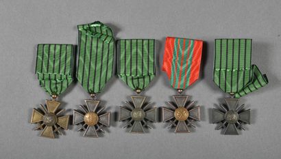 France. Croix de Guerre 2°Guerre, aux très...