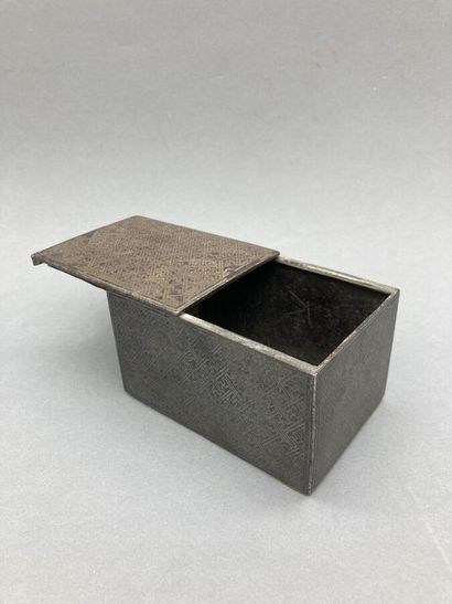 Small rectangular box with sliding lid, in...