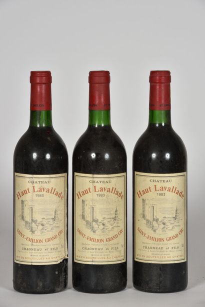 3 B CHÂTEAU HAUT LAVALLADE (1 B.G; 2 e.l.s;...