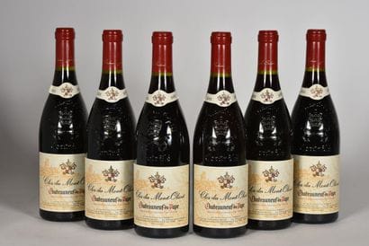 6 B CHÂTEAUNEUF DU PAPE Rouge Clos du Mont...