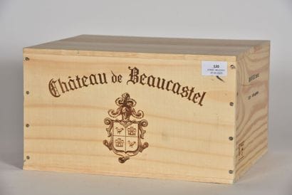 6 B CHÂTEAUNEUF DU PAPE Rouge (Caisse Bois...