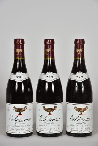 3 B ÉCHÉZEAUX (Grand Cru) (1 étiquette plissée)...