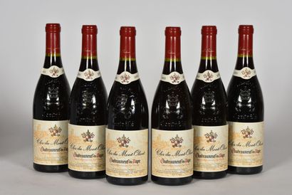 6 B CHÂTEAUNEUF DU PAPE Rouge Clos du Mont...