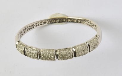 Bracelet Rigid open-worked Necklace in 18K...