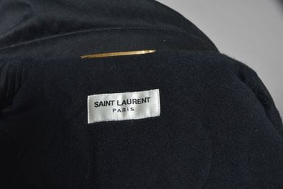 SAINT LAURENT Paris. Short teddy bomber in...