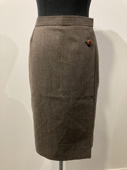 SAINT LAURENT RIVE GAUCHE - Tailleur jupe...