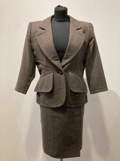 SAINT LAURENT RIVE GAUCHE - Tailleur jupe...