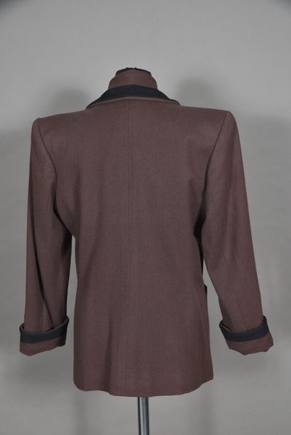 Saint Laurent left bank.brown wool jacket...