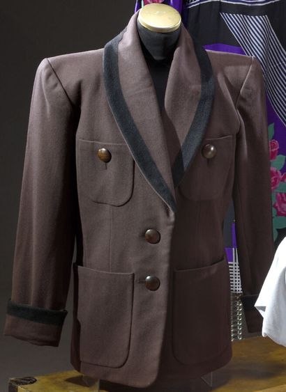 Saint Laurent left bank.brown wool jacket...
