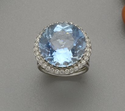 18K (750/oo) white gold and platinum (850/oo)...